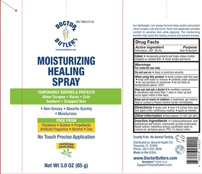 Label (Dr Butler Moist Healing Spray 3oz)